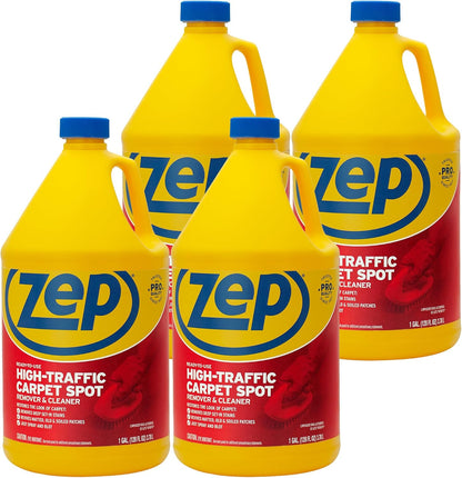 Zep High Traffic Carpet Cleaner - 1 Gallon - Penetrating Formula Removes Deep Stains. Make High-Traffic Areas Look New Again