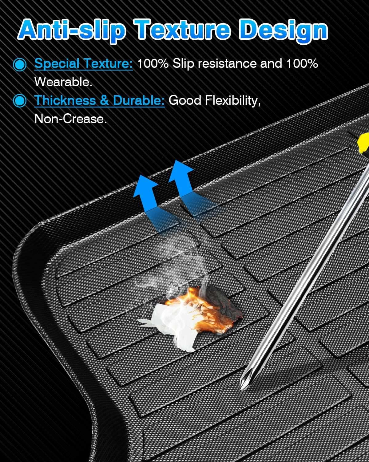 Rav4 Cargo Liner - Trunk Mat for Toyota RAV4 2019-2024 2025, All Weather Cargo Mat for rav4 Accessories, Heavy Duty (Fit for All Models)