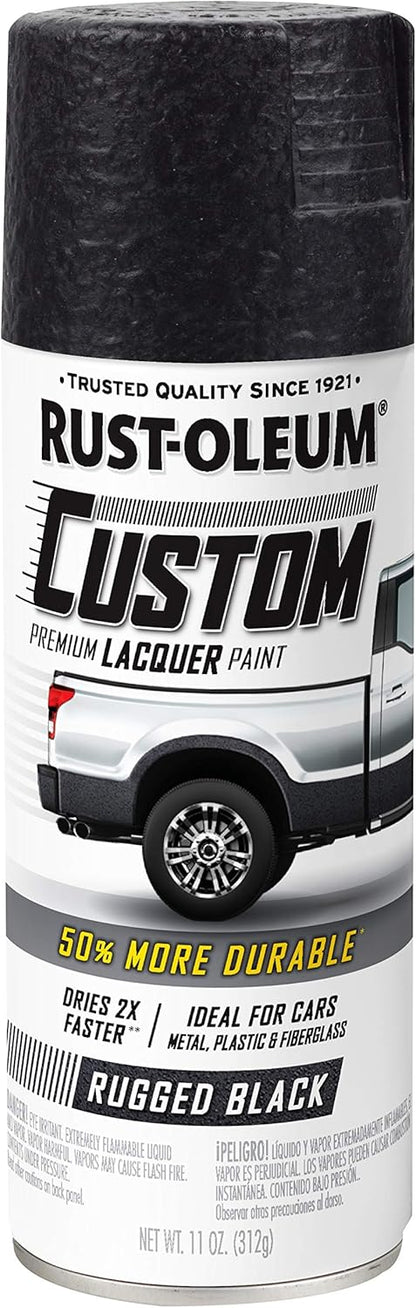Rust-Oleum 323383 Automotive Custom Lacquer Spray Paint, 11 oz, Gloss Clear