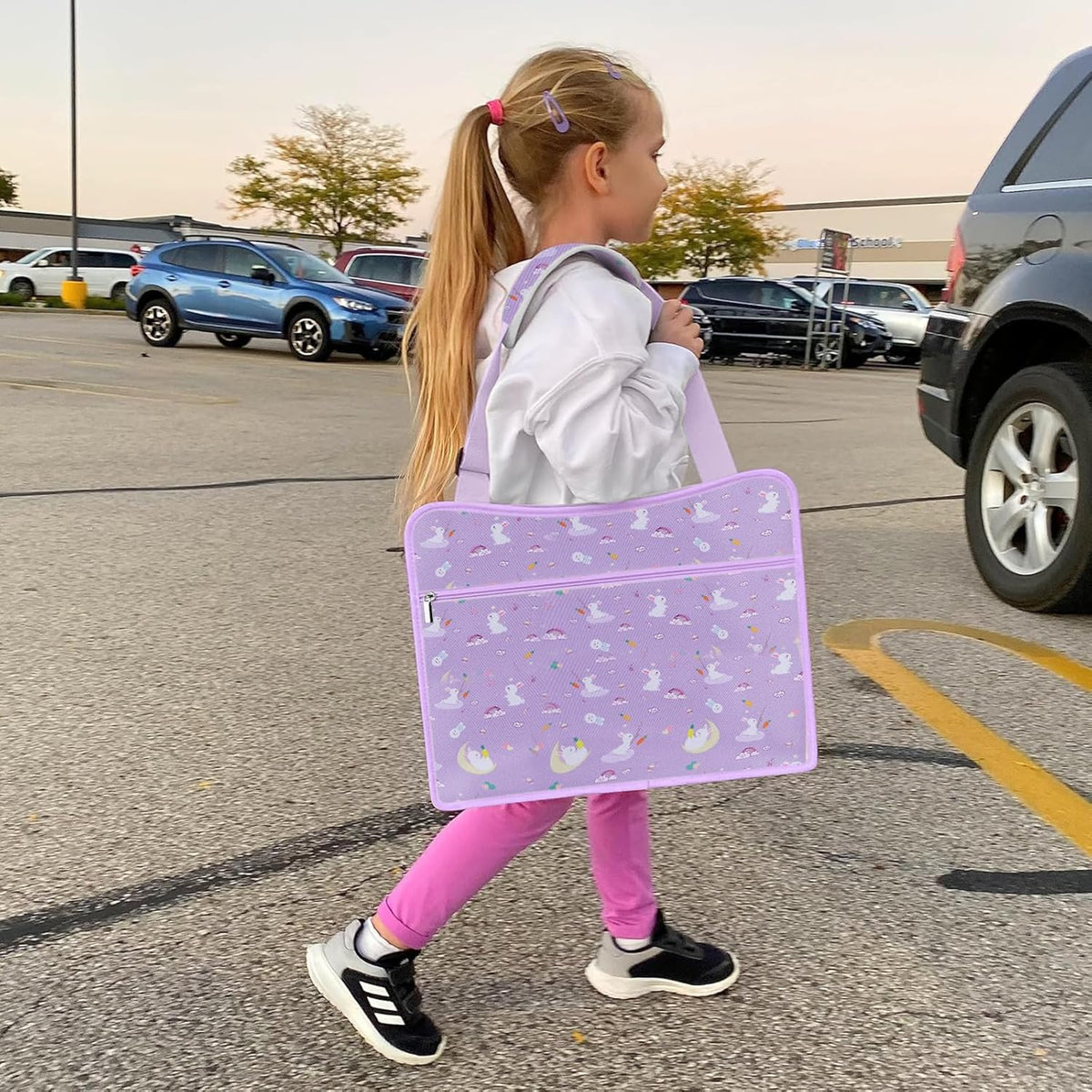 MENZOKE Kids Travel Tray for Toddler Car Seat, Road Trip Activities for Kids with iPad Holder Stand & Dry Erase Board, Road Trip Essentials Accessories Lap Tray as Travel Gifts for Kid, Pink