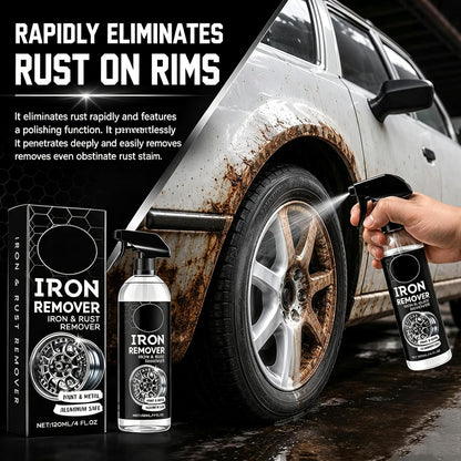Iron Eraser Rust Remover Spray – Fast Acting Rust & Brake Dust Remover for Car Wheels & Paint. Professional Automotive Surface Cleaning