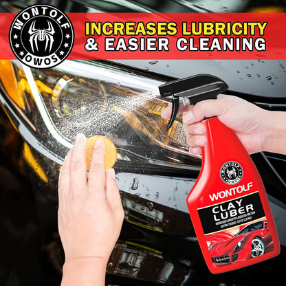 10 Pack Car Clay Bar Kit, Premium Grade Clay Bars Auto Detailing, Clay Luber Synthetic Lubricant, Car Wash Detailing Cleaning Kit for Car, SUV, RV, Truck