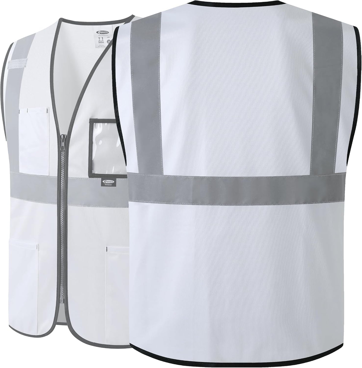 JKSafety Safety Vest for men women Hi Vis Vest with Pockets and Zipper High Visibility Meet ANSI Standard（BX310