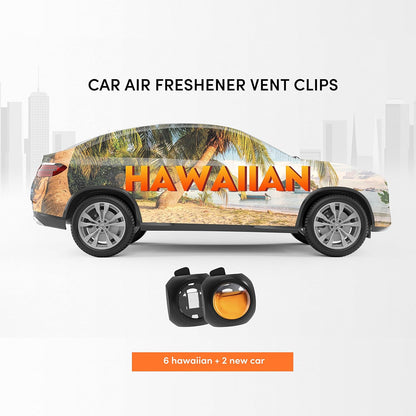 DRIVEJOY Car Air Freshener Vent Clips, 8 PK, 6 Ocean, 2 New Car Scent, Long Lasting Air Fresheners for Men & Women, Up to 240 Days, Odor Eliminator