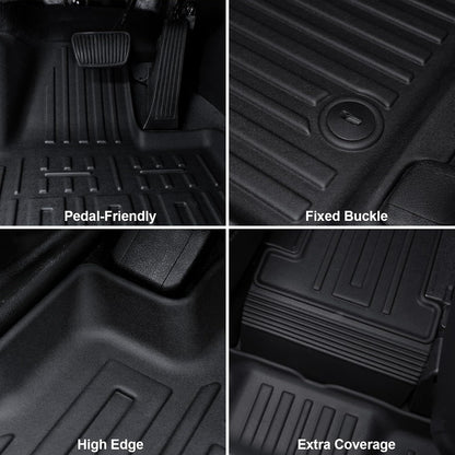 Floor Mats for Kia K5 2021-2026/Hyundai Sonata Gas 2020-2026, All Weather Floor Mats Trunk Cargo Liner Accessories, Full Coverage Set (Fit FWD Models)