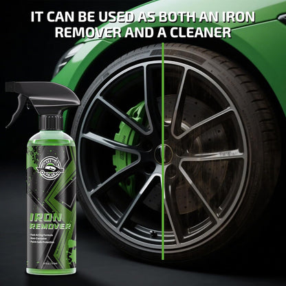 Iron Remover Car Detailing – Iron Decon Spray, Pulls Out Brake Dust, Rust & Fallout -Effective on Wheels & Paint,pH Neutral Formula - 16 fl. oz.