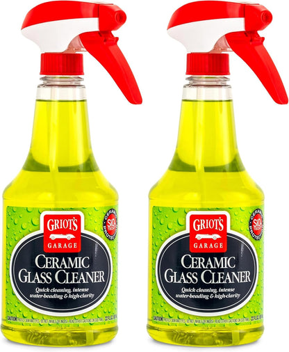 Griot's Garage Ceramic Glass Cleaner Spray for Car Windows, Windshields, Mirrors and Home Use, Cleans and Protects, Streak-Free, 11009, One Gallon