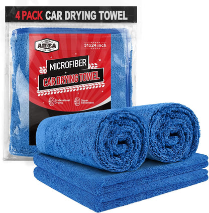 AIDEA Microfiber Cleaning Cloth 24 Pack, Microfiber Towels for Cars, Soft & Absorbent Cleaning Rags, Premium Lint Free Shop Towels for House, Kitchen, Car, 12inx16in