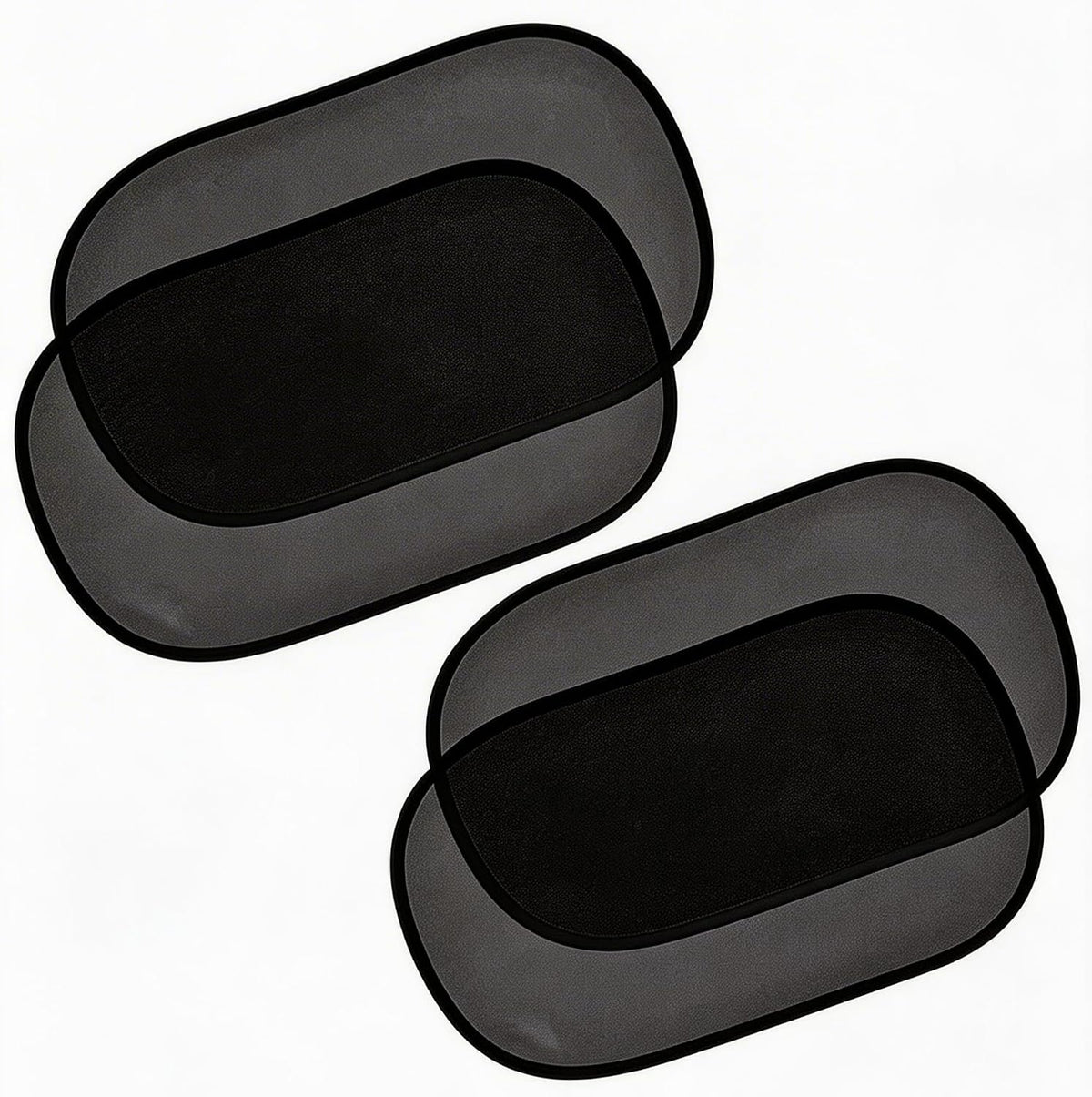Car Window Sun Shades for Baby, Static Cling Side Window Cover, UV Ray and Glare Protection, 20 * 12&14 * 18 Inch, 4 Pack