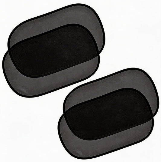 Car Window Sun Shades for Baby, Static Cling Side Window Cover, UV Ray and Glare Protection, 20 * 12&14 * 18 Inch, 4 Pack