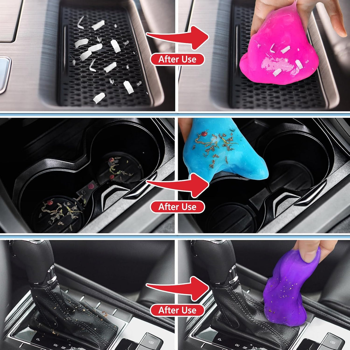 YOPINSAND Car Cleaning Gel, 2 Pack Car Cleaning Putty, Universal Auto Deatiling Tools, Reusable Interior Cleaner for Car Keyboard Air Vent, Car Slime Cleaner Dust Cleaning Gel
