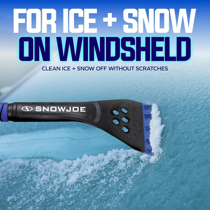 Snow Joe 45" Multi-Purpose Ice Scraper and Extendable Snow Brush for Car Windshield with Foam Grip and 360-Degree Pivoting Brush Head, SJEG-SB45S