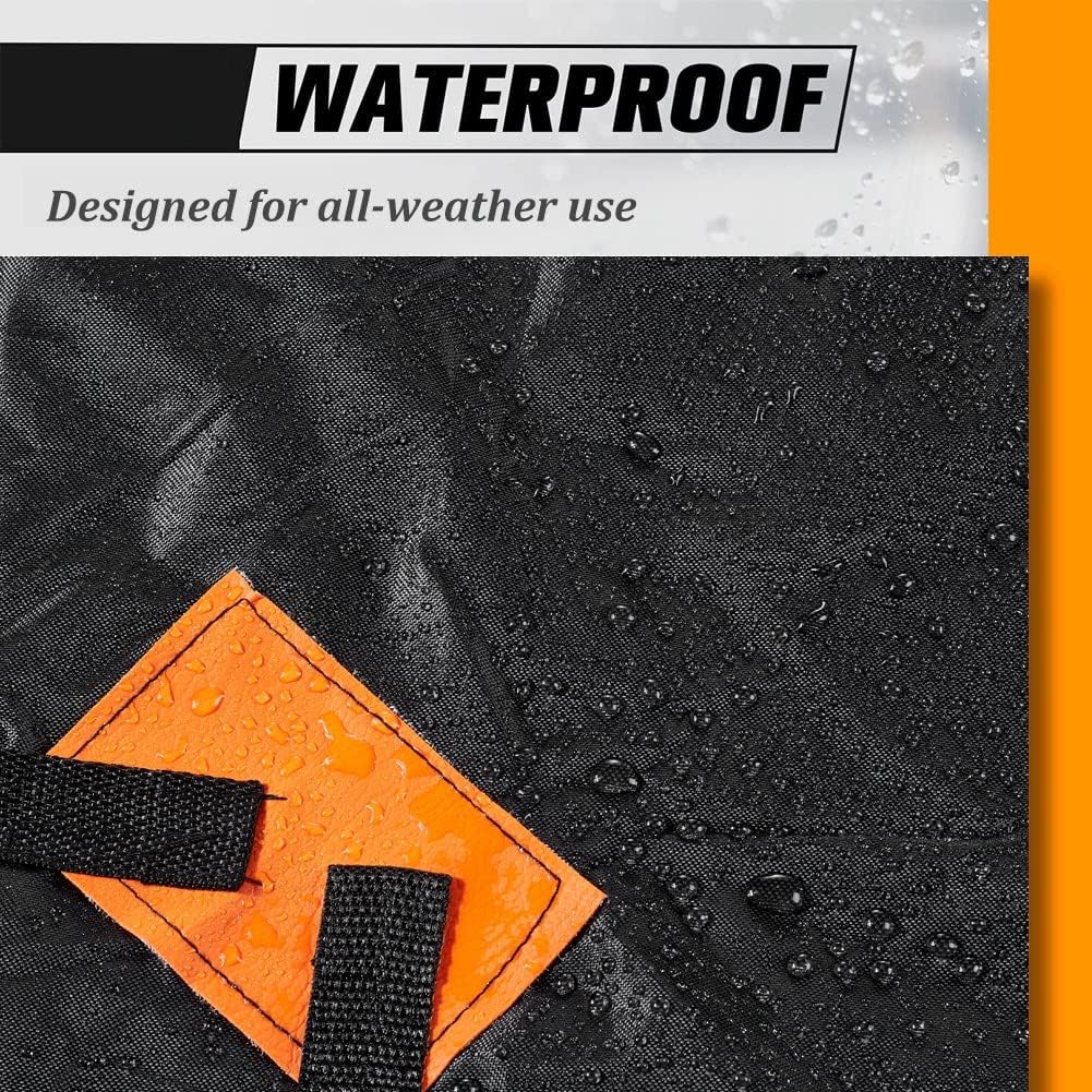 Blueshyhall Car Rooftop Cargo Carrier Bag, 15 Cubic Feet Waterproof Traveling Luggage Bag Black, Compatible with Cars with or Without Rack
