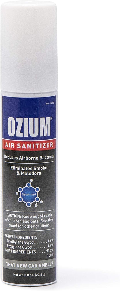 Ozium Air Sanitizer, New Car Scent, 0.8 oz