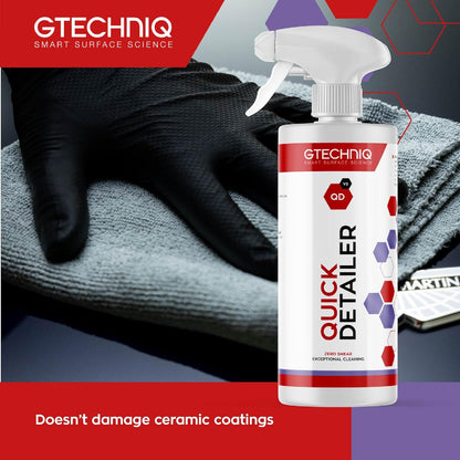 Gtechniq Quick Detailer Spray Car Polish, 169 fl oz |Removes Fingerprints and Watermarks, Enhances Protection and Shine, Easy to Apply and Long-Lasting Results