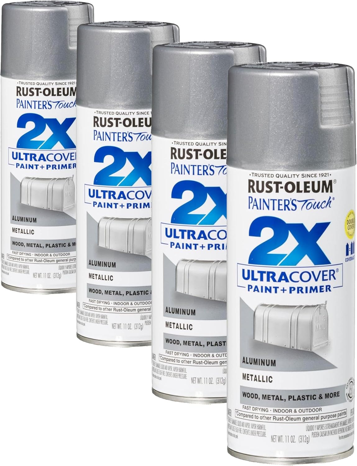 Rust-Oleum 334029 Painter's Touch 2X Ultra Cover Spray Paint, 12 oz, Gloss Clear - Colors C