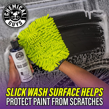 Chemical Guys CWS/1010/64 Maxi-Suds II Foaming Car Wash Soap (Works with Foam Cannons, Foam Guns or Bucket Washes) Safe for Cars, Trucks, Motorcycles, RVs & More, 64 fl. Oz (Half Gallon), Grape Scent