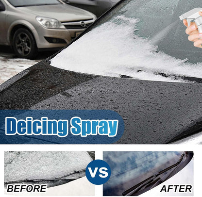 Windshield Deicer Spray for Car, Multi-Surface De-ice Spray Melts Ice & Frost, Safe for Windows, Mirrors, Headlights, Door Locks, Essential Winter Car Care Product (2)
