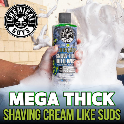 Chemical Guys Car Wash Soap for Foam Cannon or Bucket, Honeydew Snow Foam Car Wash Soap for Trucks, Motorcycles, RVs & More, Super Suds, Honeydew Scent - 128 oz (1 Gallon)