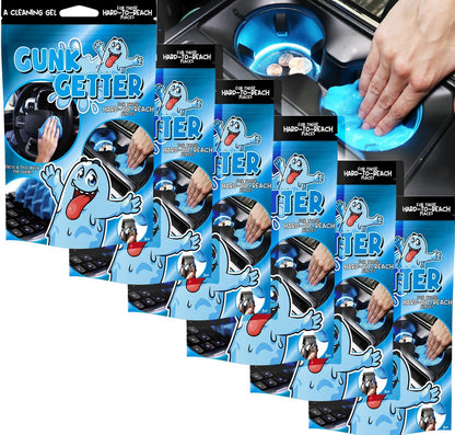 Car Cleaning Gel 12 Pack for Those Hard to Reach Places, Automotive Cup Holder Electronic Keyboard Office, Slime Gel Cleaner Dust Crumb Removal (Resealable Pouch, Blue, 3oz) 12 Pack