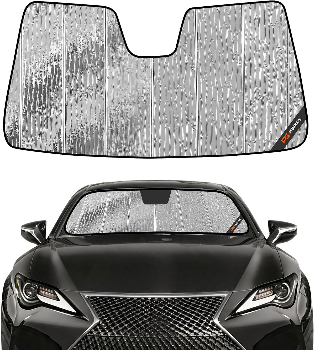 Pigenius Windshield Sun Shade for Lexus RX350/RX450h 2010-2015 Front Window Sunshade - AstraGuard