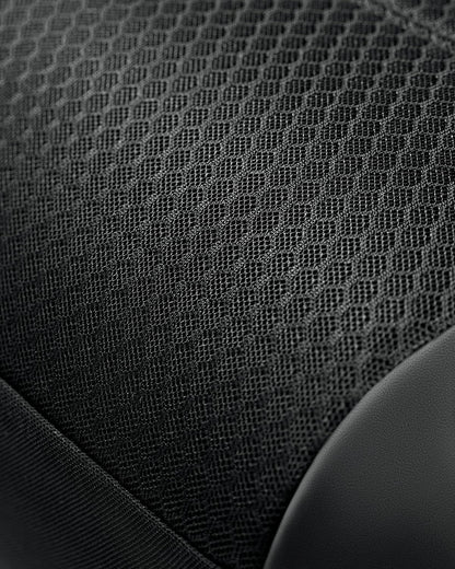 Skechers Memory Foam Seat Covers, Air Cool Mesh Thick Car Seat Covers, Car Seat Covers Front Seats Airbag Compatible, Universal Automotive Comfort for Most Cars, Vans, Trucks, SUV,Black