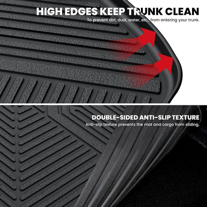 LASFIT Full Set Floor Mats for Honda CR-V 2026 2025 2024 2023 (Gasoline & Hybrid & e:FCEV), All Weather TPE Custom Fit Floor Liners 1st & 2nd Row & Seat Back Mat & Cargo Mat (Upper Position)
