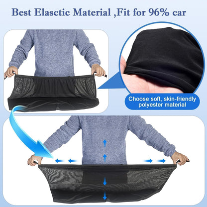 Car Rear Side Window Shades,2 Pack Breathable Mesh Car Window Screens Sun Shades Covers for Camping,Fit for 96% of Cars, Block Sun Glare,UV Protection,Privacy Protection