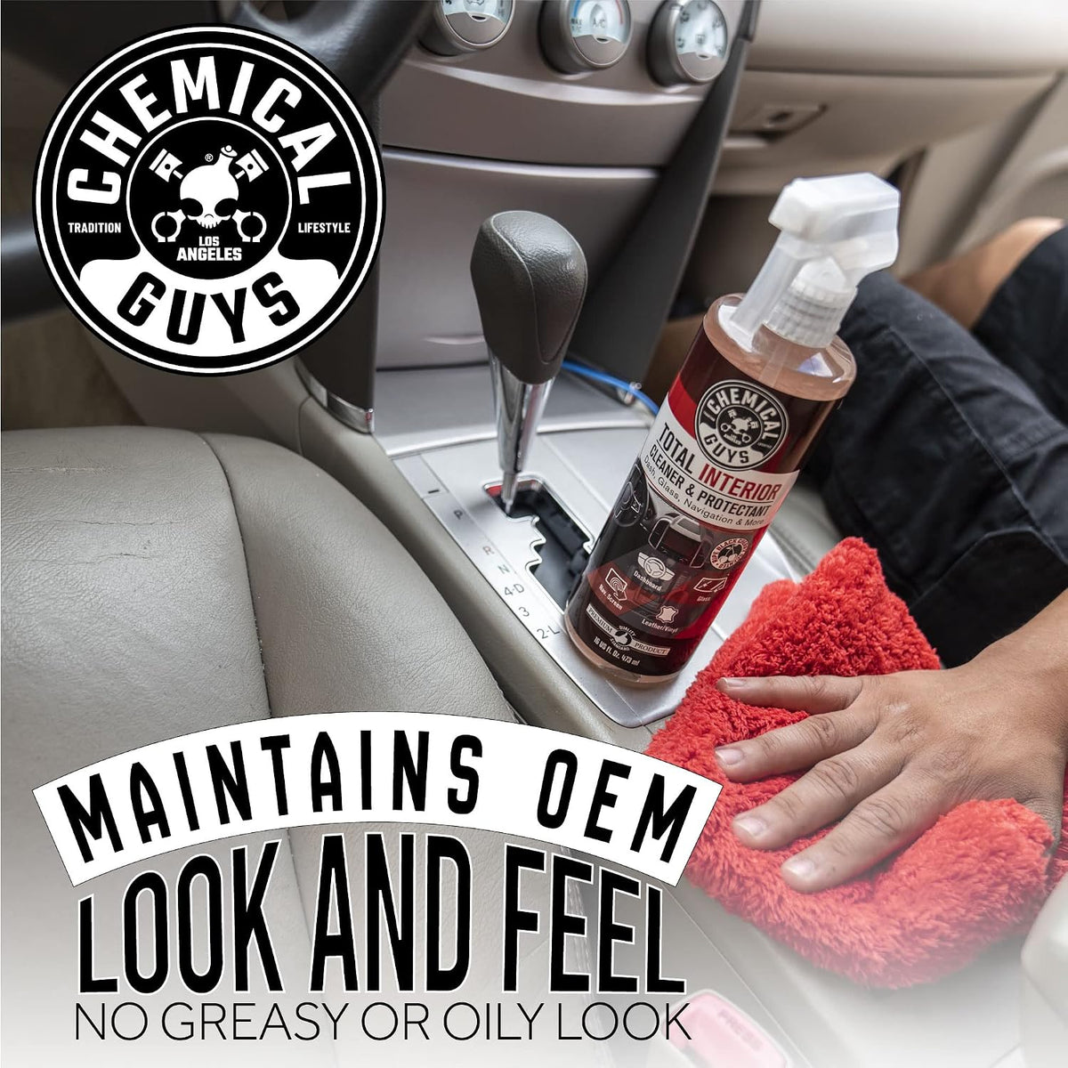 Chemical Guys Total Interior Cleaner Variety Kit With Storage Bag New Car And Black Cherry Scents Microfiber Towels Giftable Car Care Set