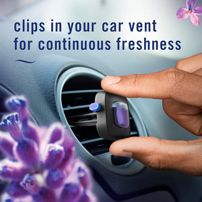 Febreze Car Mountain Scent Air Freshener Vent Clip, .07 oz, 2 Count