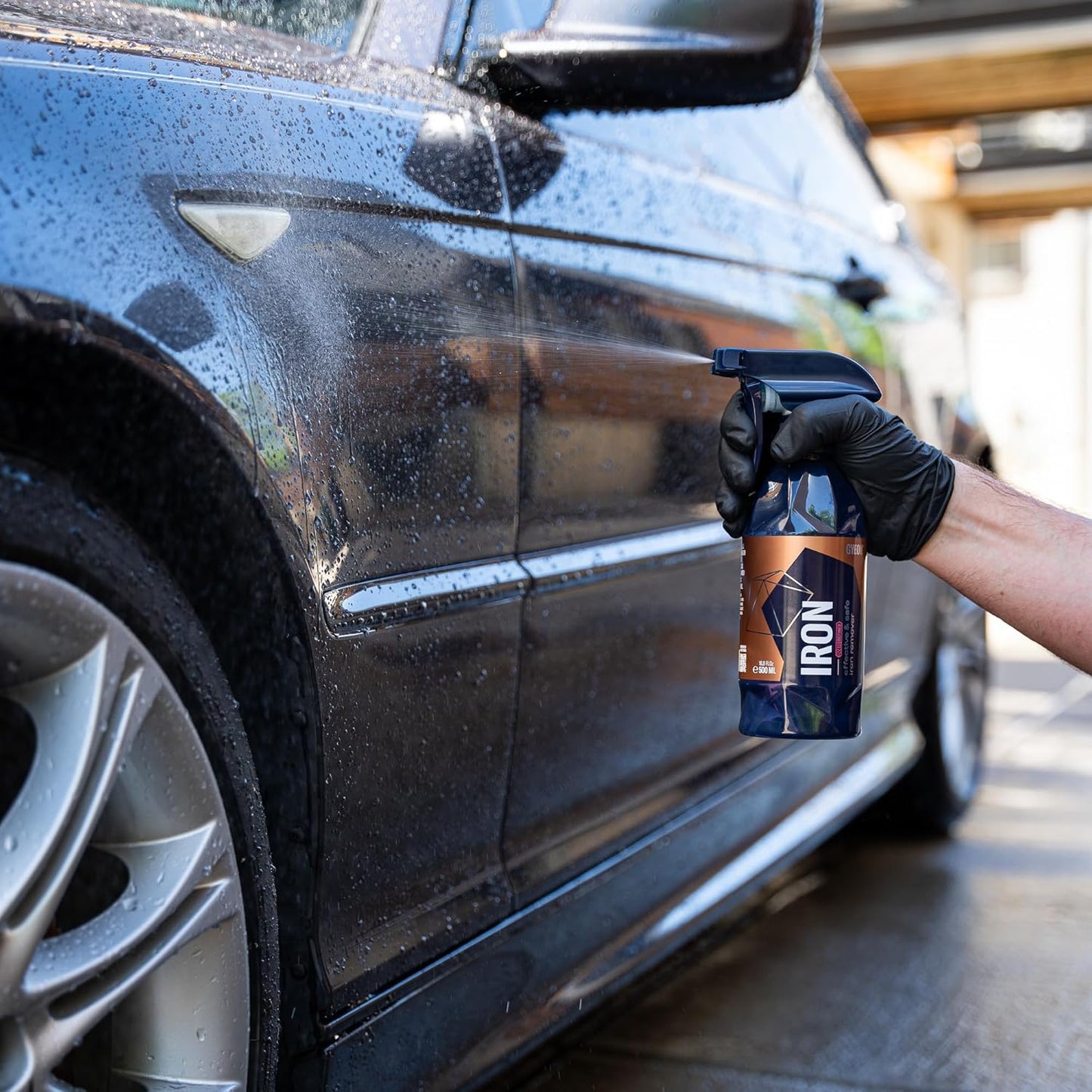 Gyeon Iron Redefined Iron Remover Fallout Cleaner for Car Paint Wheels Glass pH Neutral Color Changing Formula Removes Brake Dust Rust & Rail Dust Powerful Auto Detailing Surface Decontamination