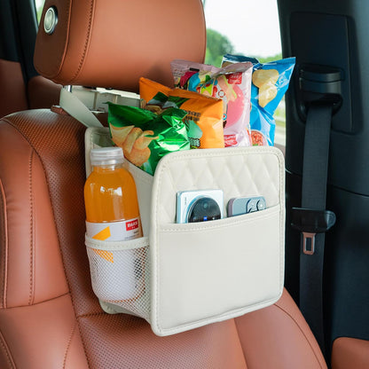 FrgKbTm Car Seat Back Hanging Bag Car Document Holder Multi-Pocket Bottle Bag Storage Box Organizer Travel Tidy Pouch Pocket Kids