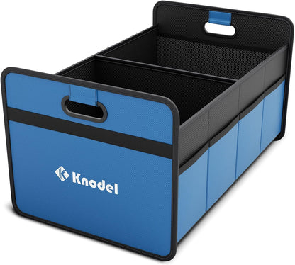 K KNODEL Car Trunk Organizer, Foldable Organizer for Car, Automotive Consoles & Organizers, Storage with Reinforced Handles (Medium, Black)
