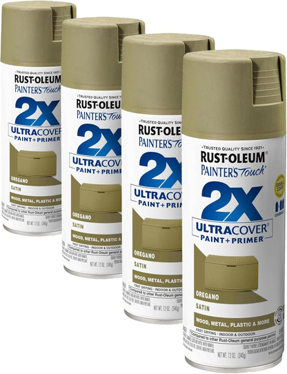 Rust-Oleum 334029 Painter's Touch 2X Ultra Cover Spray Paint, 12 oz, Gloss Clear - Colors C