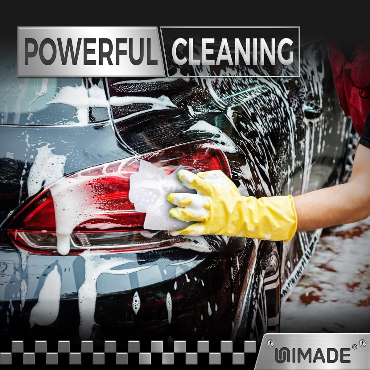 UNIMADE Microfiber Cleaning Cloth, 100 Pack Microfiber Towels for Cars Commercial Grade Work Rags Bulk Detailing Cloth for Automotive Bar Mechanic Restaurant Garage Housekeeping, 11.5"x 11.5", Grey