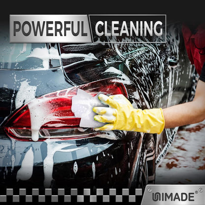 UNIMADE Microfiber Cleaning Cloth, 100 Pack Microfiber Towels for Cars Commercial Grade Work Rags Bulk Detailing Cloth for Automotive Bar Mechanic Restaurant Garage Housekeeping, 11.5"x 11.5", Grey