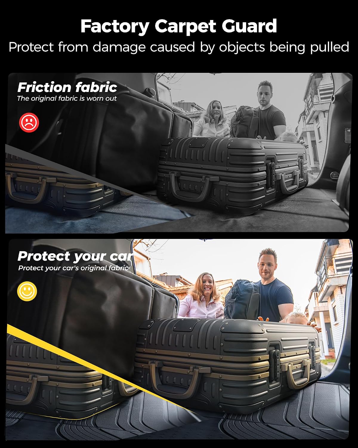 3W Floor Mats & Cargo Liner Fit for 2021 2022 2023 2024 2025 2026 Chevy Tahoe/GMC Yukon/Cadillac Escalade 7 Seat, TPE All Weather Custom Fit Car Accessories Heavy Duty Rubber Full Set Trunk Mats - Colors B