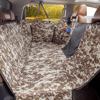 Luxury Dog Car Seat Cover for Back Seat Breathable Mesh Window Dog Hammock for Car 4-Layer Heavy Duty Waterproof Pet Seat Protector Scratch-Proof Car Seat Cover Perfect for Family Road Trips