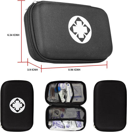 276PCS First Aid Kit Home Car Camping Hiking Emergency Supplies Small Compact Lovely Bag for School Outdoor, Basic Outdoor Essentials Survival Kit for Travel AMORNING