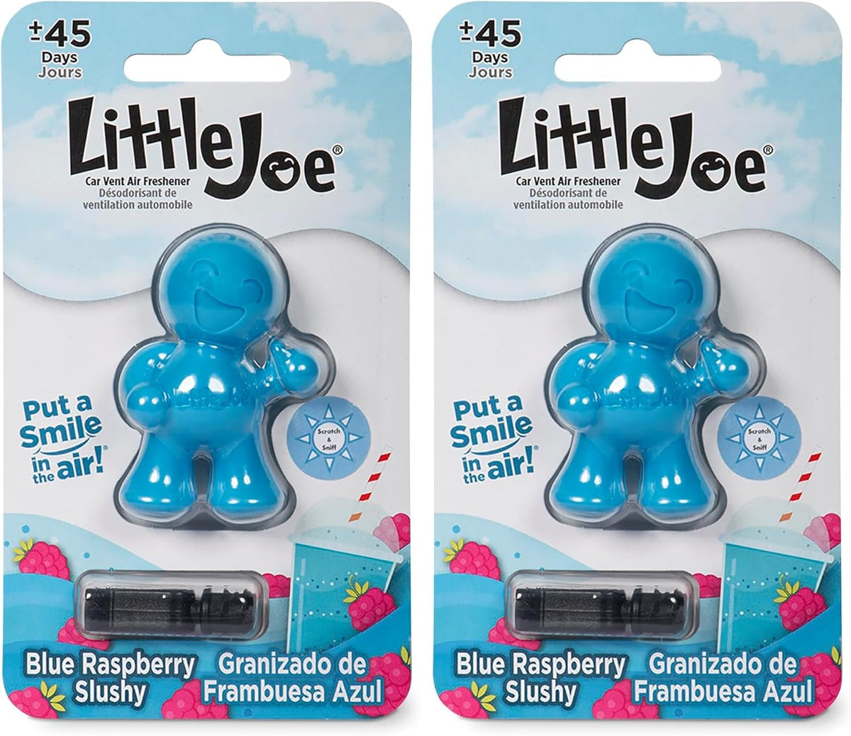 Little Joe 96401 New Car Scent Car Air Freshener Vent Clip, Fights Odors for up to 45 Days, Long-Lasting Freshness, Cute Car Odor Eliminator, Pack of 1