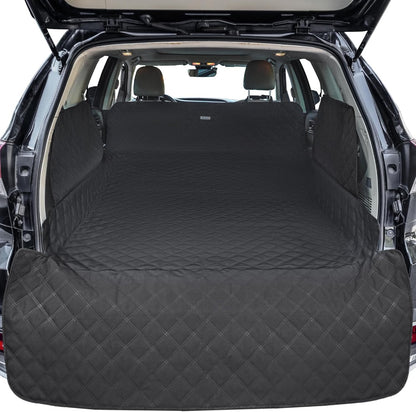 ALLANSING SUV Cargo Liner for Dogs - Heavy-Duty 900D Oxford Waterproof Pet Cargo Protector with 3-Sided Zippered All-Round Protection & TPU Suction Cups, Fits Compact SUVs
