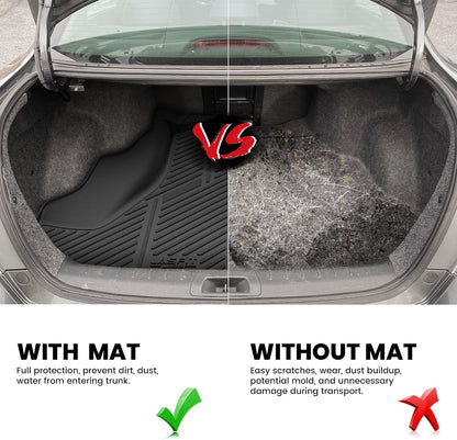 LASFIT Full Set Floor Mats for Honda CR-V 2026 2025 2024 2023 (Gasoline & Hybrid & e:FCEV), All Weather TPE Custom Fit Floor Liners 1st & 2nd Row & Seat Back Mat & Cargo Mat (Upper Position)
