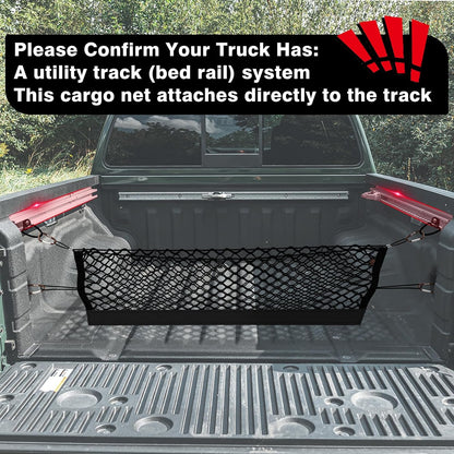 Muslogy Truck Bed Cargo Net Trunk Netting Compatible with 2023-2025 2026 Honda CR-V Accessories, Pickup Cargo Organizer SUV Sedan Storage Net w/Heavy Duty Carabiners - Colors B
