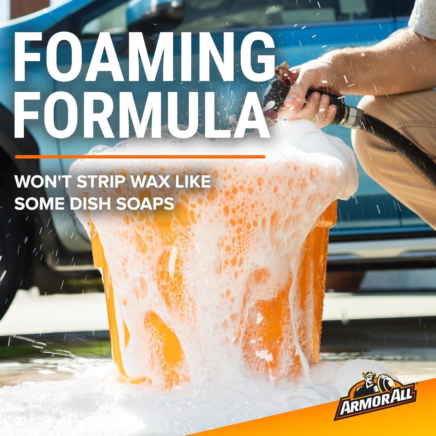 Armor All Car Wash Soap, Powerful Car Cleaner Foam Soap That Lifts Away Dirt, and Preserves Wax, 24 Fl Oz
