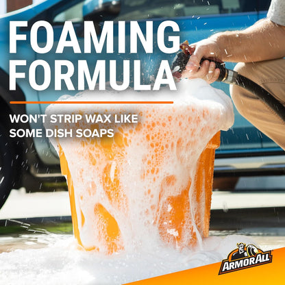 Armor All Car Wash Soap, Powerful Car Cleaner Foam Soap That Lifts Away Dirt, and Preserves Wax, 24 Fl Oz