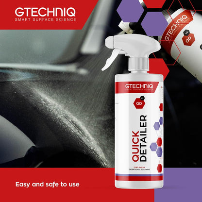 Gtechniq Quick Detailer Spray Car Polish, 169 fl oz |Removes Fingerprints and Watermarks, Enhances Protection and Shine, Easy to Apply and Long-Lasting Results