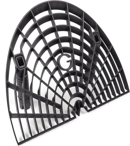 Grit Guard Washboard Bucket Insert, Removes Dirt from Wash Mitt for Car Detailing, Attaches to Grit Guard Insert, Fits Most 3-6 Gallon Car Wash Buckets - Black - Made in the USA
