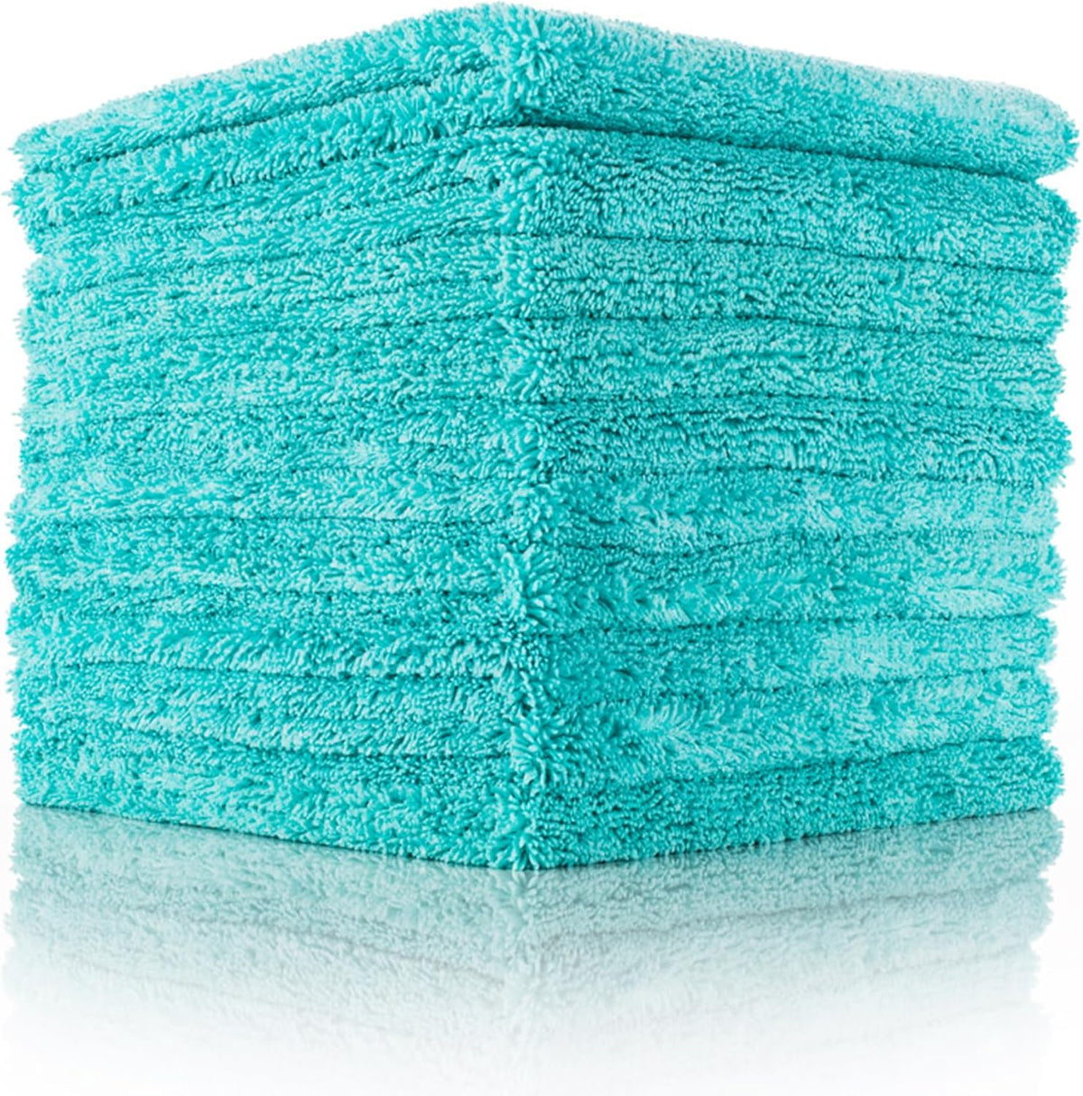The Rag Company - Creature Edgeless Auto Detailing Towels (10-Pack) Professional 70/30 Blend, Dual-Pile Plush Microfiber, Buffing & Polishing, 420gsm, 16in x 16in, Black