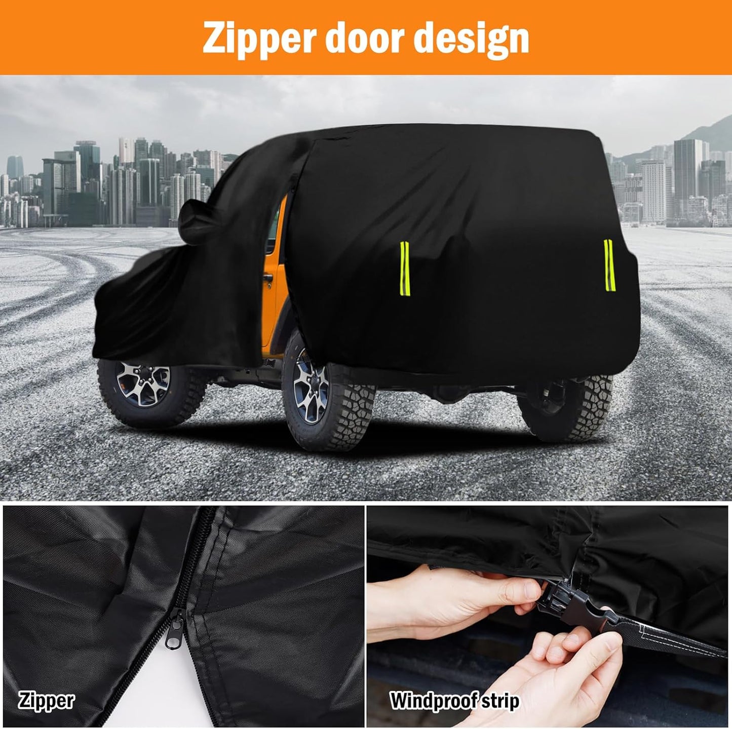 Car Cover Custom Fit for Toyota Corolla 2000-2025, Honda Civic 1991-2025, Waterproof All Weather Full Exterior Cover Rain Sun Protector Car Cover with Door Zipper