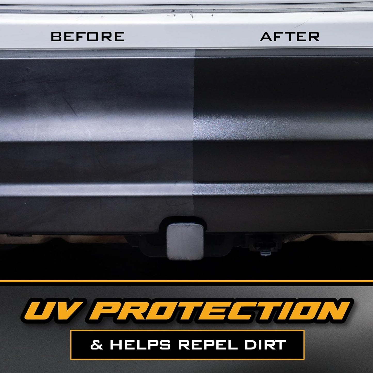 Chemical Guys Black Trim Restorer Gel for Exterior Plastic, Rubber, and Vinyl, Restores Faded Trim with Deep Black Finish, Controlled Application Formula, 16 Oz